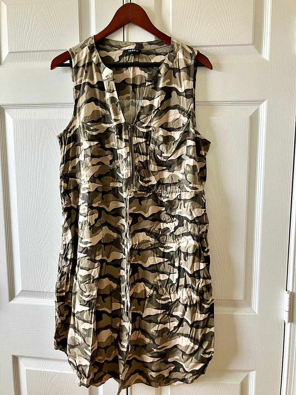 Torrid Camo Sleeveless Mini Dress